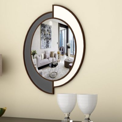 Decorative wood wall mirror 3