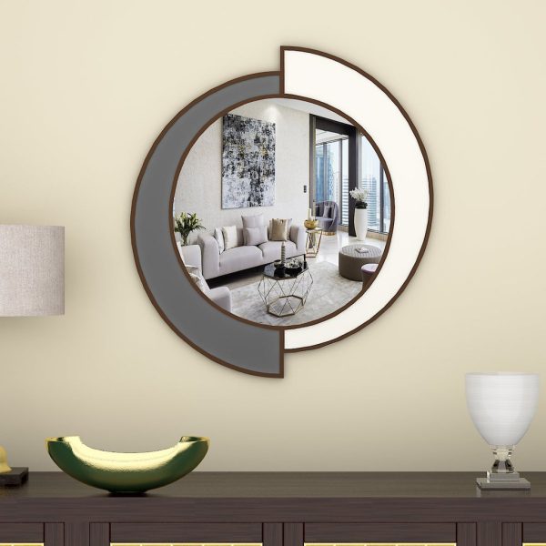 Decorative wood wall mirror